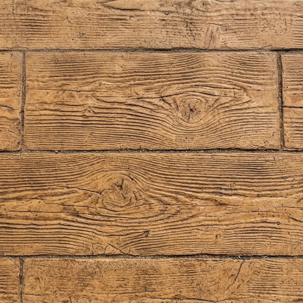 Molde madera hormigón impreso